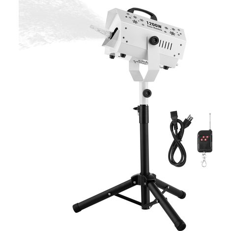 VEVOR Macchina per Neve 1200 W, Macchina per Produrre Neve con Supporto Regolabile, Macchina per Fiocchi di Neve con Telecomando Wireless, Macchina per Neve Finta per Feste di Natale Matrimoni