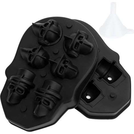 Moule à glaçons en forme de crâne à 6 compartiments /EA/Moule à chocolat Outils pour bar à cocktails Ustensiles de cuisine (1/2)