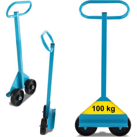 Bituxx Tragehilfe Plattentragehilfe Transporthilfe Plattenheber Gipskartonträger Plattenlift Plattenwagen mit Rädern für Rigipsplatten Gipskartonplatten Spanplatten Holzplatten bis 100Kg (1/5)