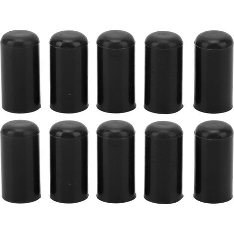 Bouchon d'extrémité de durite d'admission de voiture en silicone, 10 pièces, diamètre intérieur 8 mm, noir, bouchon d'étanchéité universel (1/5)