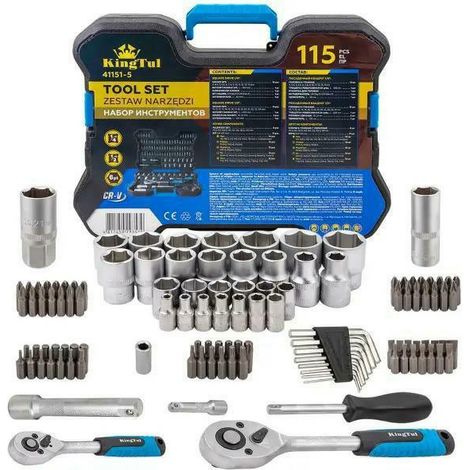 Werkzeugkoffer wmc-tools wmc-41151-5 115 Teile ergonomisch hexagonal