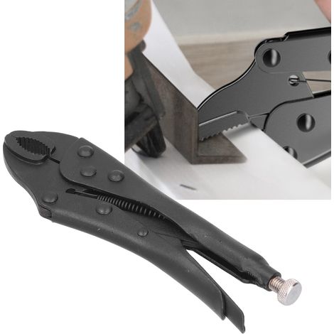 Robuste und langlebige Rundbackenzange, gerader Schraubstock mit geschliffener Kante, Handwerkzeug, 10 Zoll. (1/5)