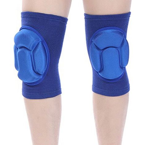 Genouillères de sport en éponge bleue haute densité pour la danse, la course à pied, l'alpinisme, le volley-ball, le football et le basketball. Équipement de protection.