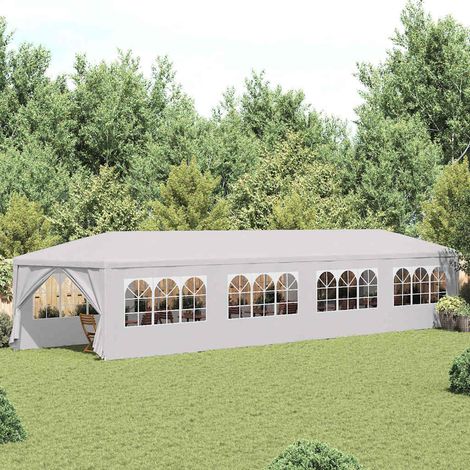 91429 vidaXL Garden Marquee 3x12 m White (1/5)