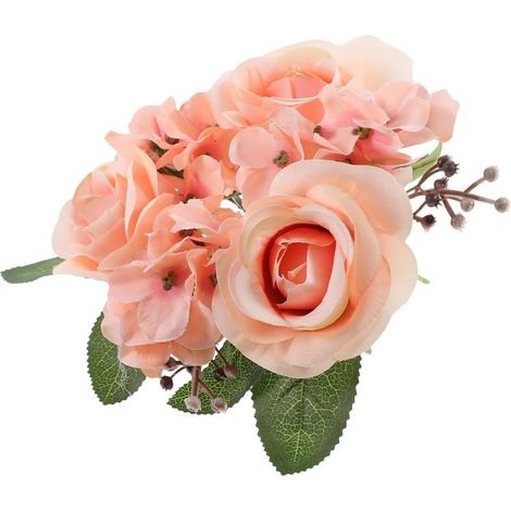 Couronne de Bougie de Fleur Artificielle en Plastique et Soie Forme Délicate, Résistante la Déchirure, pour Décoration Mariage ou Fête Familiale (1/5)