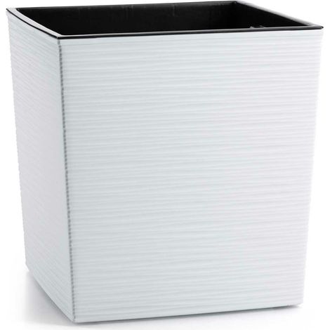 Vaso da fiori Flore Riflo bianco h30x30 cm