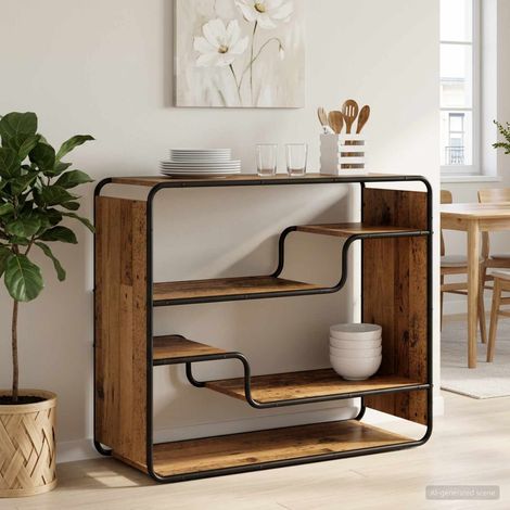 Aparador Madera envejecida 98 x 37,5 x 75,5 cm (1/4)