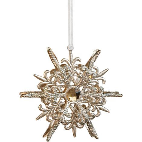 Ornement De Noël - Accroche Pour Arbre De Noël - Motif Flocon De Neige Renne Paon Carrousel Fleur - Lot De 6 Pièces (1/5)