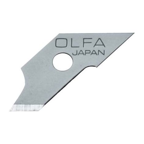 Lames en acier de qualité supérieure OLFA pour coupe-compas 5 x 24,5 x 0,5 mm - Lot de 15 (1/2)