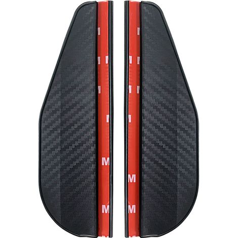 (2 pièces en fibre de carbone) 2 pare-soleil de rétroviseur de voiture en fibre de carbone, protection contre la pluie, vision claire, compatible avec les accessoires de rétroviseurs de voiture (1/5)