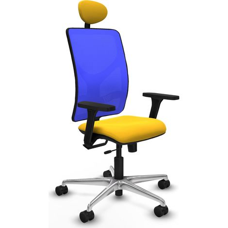 Silla de oficina piqueras y crespo Motilla negro reposacabezas ajustable (1/2)