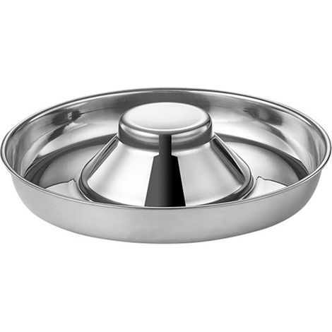 Gamelle anti-glouton pour chat en acier inoxydable – Diamètre 22 cm (1/4)