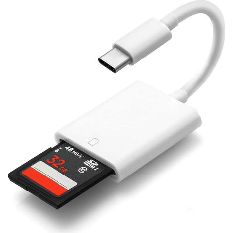 Lector de Tarjetas SD USB C  Blanco (1/4)