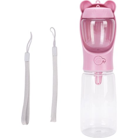 Mangeoire Portable pour animal domestique, distributeur de bouteille d'eau et de bol pour chien et chat, pour marche en plein air et voyage, 550ml, 28x7,5 cm/11x3 pouces (1/5)