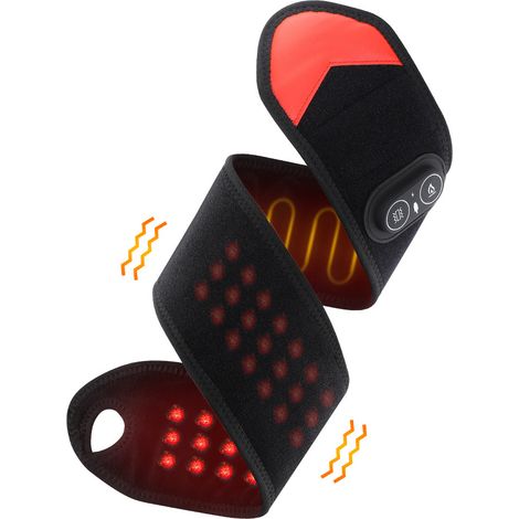 Bracelet chauffant à lumière rouge avec 36 LED rouges (660/850 nm) pour la photothérapie, les vibrations et le massage. ComprY12 (1/5)