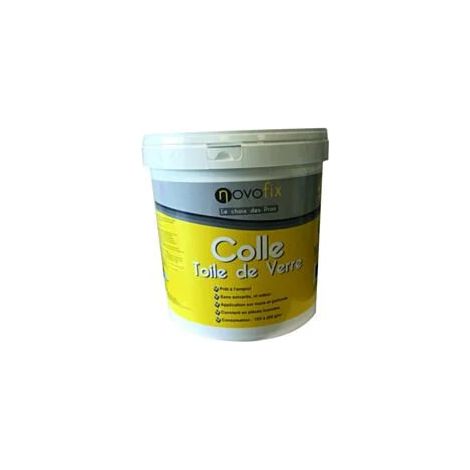 Colle toile de verre Novofix - prête à l'emploi pour murs et plafonds  Conditionnement: 5KG