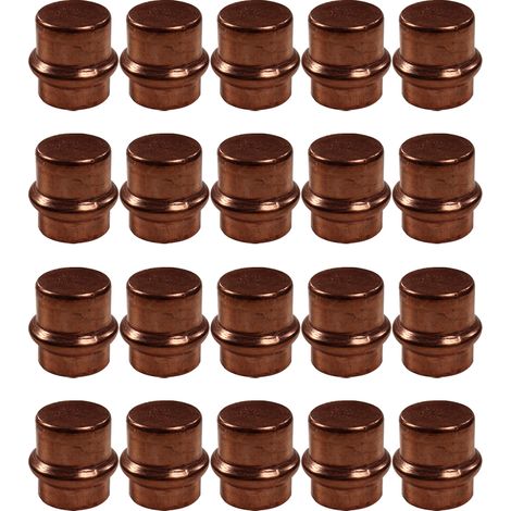 Lot de 20 Boutons de Meuble Matière Cuivre Laiton "Vintage-Rétro" - Ø18 - Arcanaute (1/2)