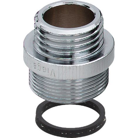 Viega Übergangsnippel, G 1/2a, M 24x1a Rotguss oder Siliziumbronze, verchromt Modell 3253, 448356 (1/3)