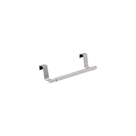 Porte-serviettes télescopique 3 pièces à suspendre – Extensible, acier inoxydable, 22,5–35,5 x 8,2 cm, argent mat (1/5)