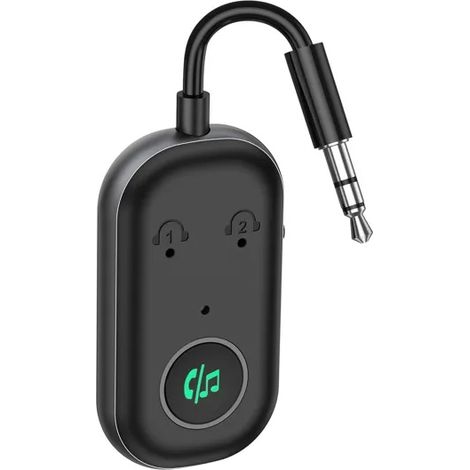 Émetteur-récepteur Bluetooth 5.3 compatible appareils audio, double connexion, jack 3,5 mm pour ampli et enceinte (1/5)