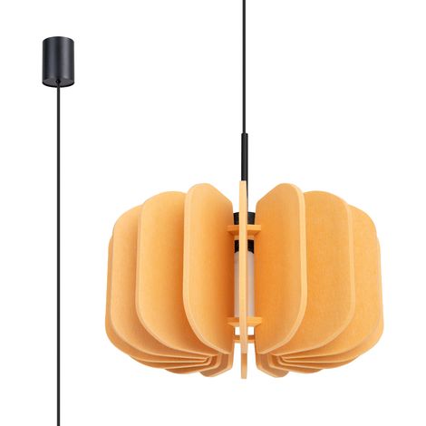 Lampe suspendue jaune Mula 45 (1/2)