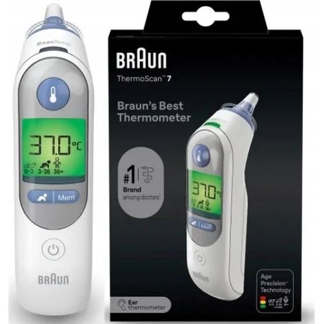 Braun IRT6520 berührungsloses Ohrthermometer, präzise für das Ohr (1/3)
