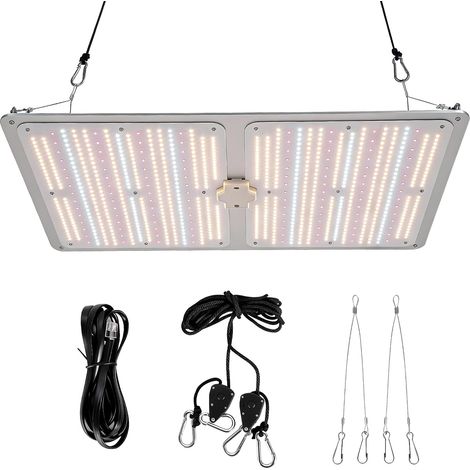 Lampe croissance LED intelligente 300W plein spectre haut PPFD blanc rouge IR serre hydroponie (1/5)