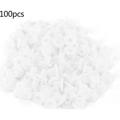 100 pièces Rondelles Isolantes en Nylon pour Transistors, Écrous et Vis, Entretoises Électriques (TW-10) (1/5)