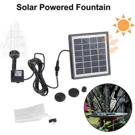 Pompe à eau solaire submersible 2026, adaptée aux bassins de jardin et aux piscines extérieures (1/5)