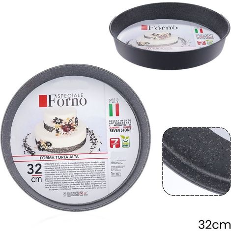 Trade Shop - Stempelförmiger High-Stick-Anti-Scratch-Kuchen Ø20-22-24-28-32cm - -durchmesser 32cm -