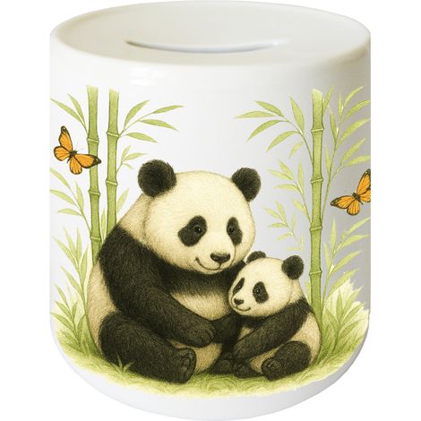 Tirelire pandas en céramique 9,5 cm (1/2)