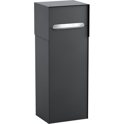 ARREGUI Multipack Base Doble Acceso EP3154 buzón individual de acero para paquetería grande, buzón para paquetes, recogida de paquetes trasera, negro (1/5)