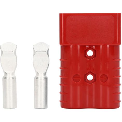 Prise 350A 600V, Kit de Connecteur Rapide de Batterie pour Voiture, Caravane Solaire, Bateau, Chariot élévateur 350 A 600 SH350 Bipolaire à Courant élevé (Rouge) (1/5)