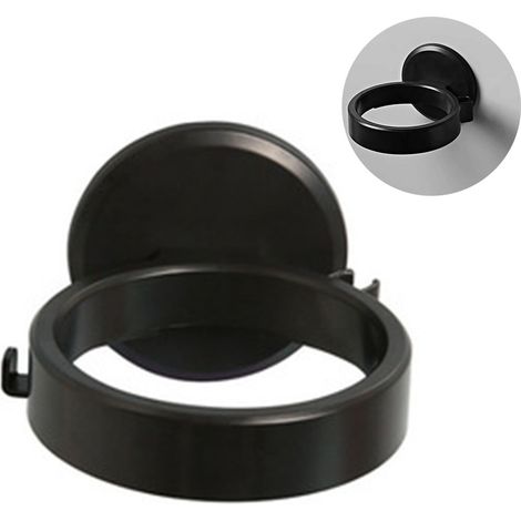 1 Support mural sèche-cheveux, Plastique ABS auto-adhésif, Étagère rangement étanche, Fente prise électrique, Salle de bain (1/5)