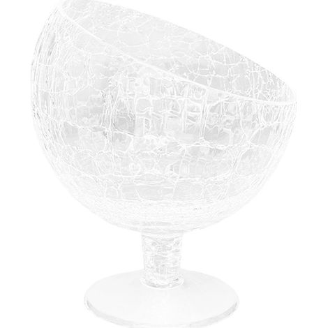 Coupe à fruits en verre transparent effet craquelé pour table et cuisine 19 x 19 x 21 cm - PANGIVO (1/3)