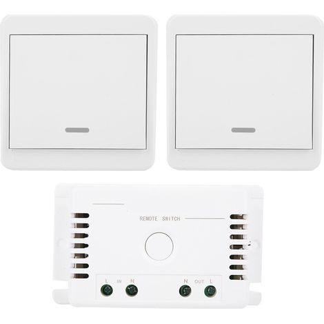 Télécommande sans fil 433 MHz, panneau de commande double, émetteur relais, 85-250 V CA (1/5)