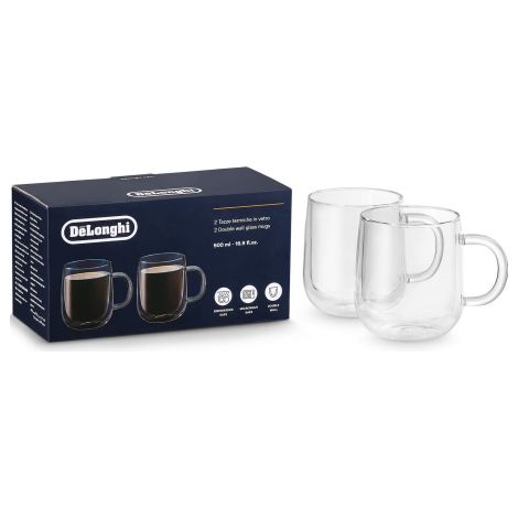 Juego de 2 tazas de doble pared de 500 ml DeLonghi - AS00006566
