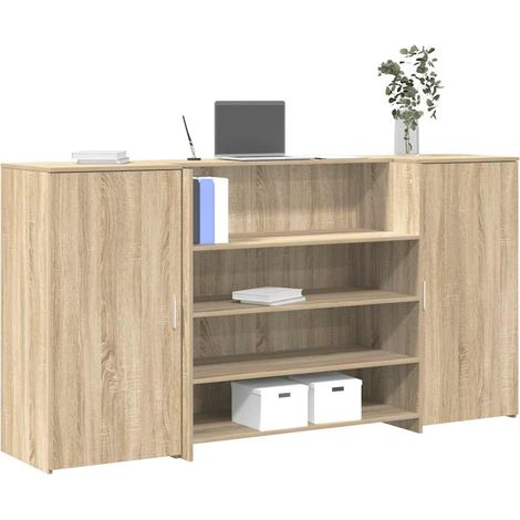 Empfangstheke Sonoma-Eiche 200x50x103,5 cm Holzwerkstoff (1/5)