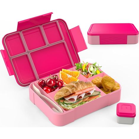 boîte à lunch pour enfants -5Une partition -Comprend un ensemble de vaisselle -Prévention des fuites -Idéal pour les crèches