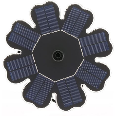 Mini fuente solar, bomba de estanque de 8V/1.4W para decoración de jardín (2.5W sin batería) (1/5)
