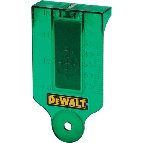 DE0730G Green Laser Target Card