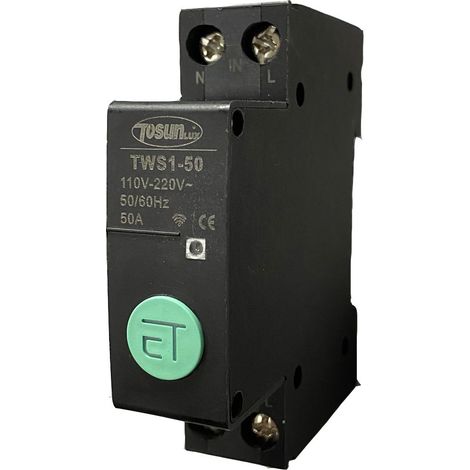 Interruptor Disyuntor WiFi Inteligente Tosun 1P 16A 230V IP20 (1/3)