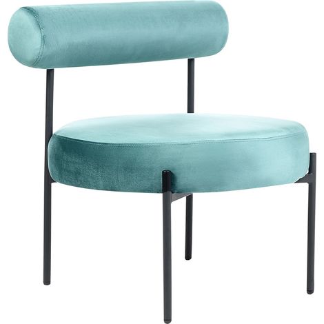 Sessel ALPHA Samtstoff Türkis