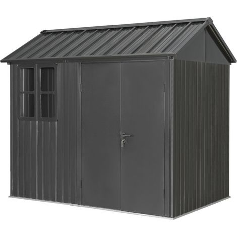 Tepro Metallgerätehaus Garden Shed 8 x 6 Premium anthrazit 252 x 168 cm (1/3)