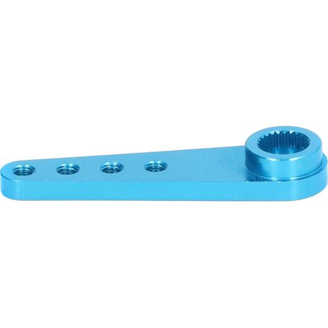 Bras de direction allongé en aluminium bleu 25T pour modèles 1/8 et 1/10, montage latéral unique, servo universel. (1/5)