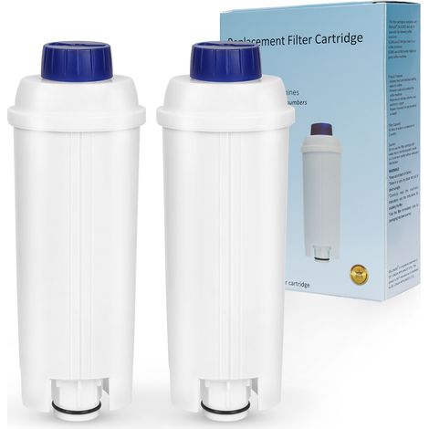 Randaco 2x Filtro acqua per Delonghi compatibile con 60 litri di acqua per DLSC002 ECAM ETAM EC800 con carbone attivo