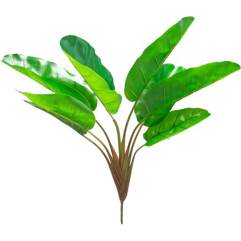 Piquet de 8 feuilles de bananiers artificiel H 55 cm