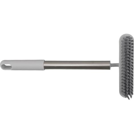 Brosse nettoyage salle de bain, 360°, métal, rotative, flexible (1/5)