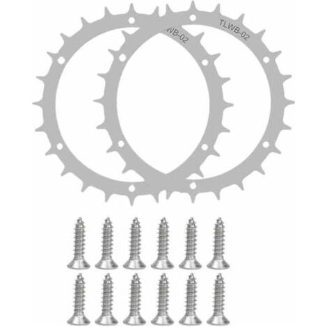 Tondeuse à gazon robot en acier inoxydable pour modèle Worx S/M Amélioration de la traction pour tondeuse à gazon robot - Taille de roue 170 mm 14 vis en acier inoxydable Pointes pour accessoires hors (1/4)