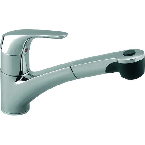 Ideal Standard – Mitigeur de lavabo chromé avec bec extractible – Hauteur 230 mm – Robinetterie de cuisine Cerasprint Neu – Fonction 2 voies (1/8)